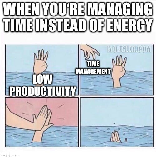 Boost productivity: Manage your energy, not your time! ⚡️